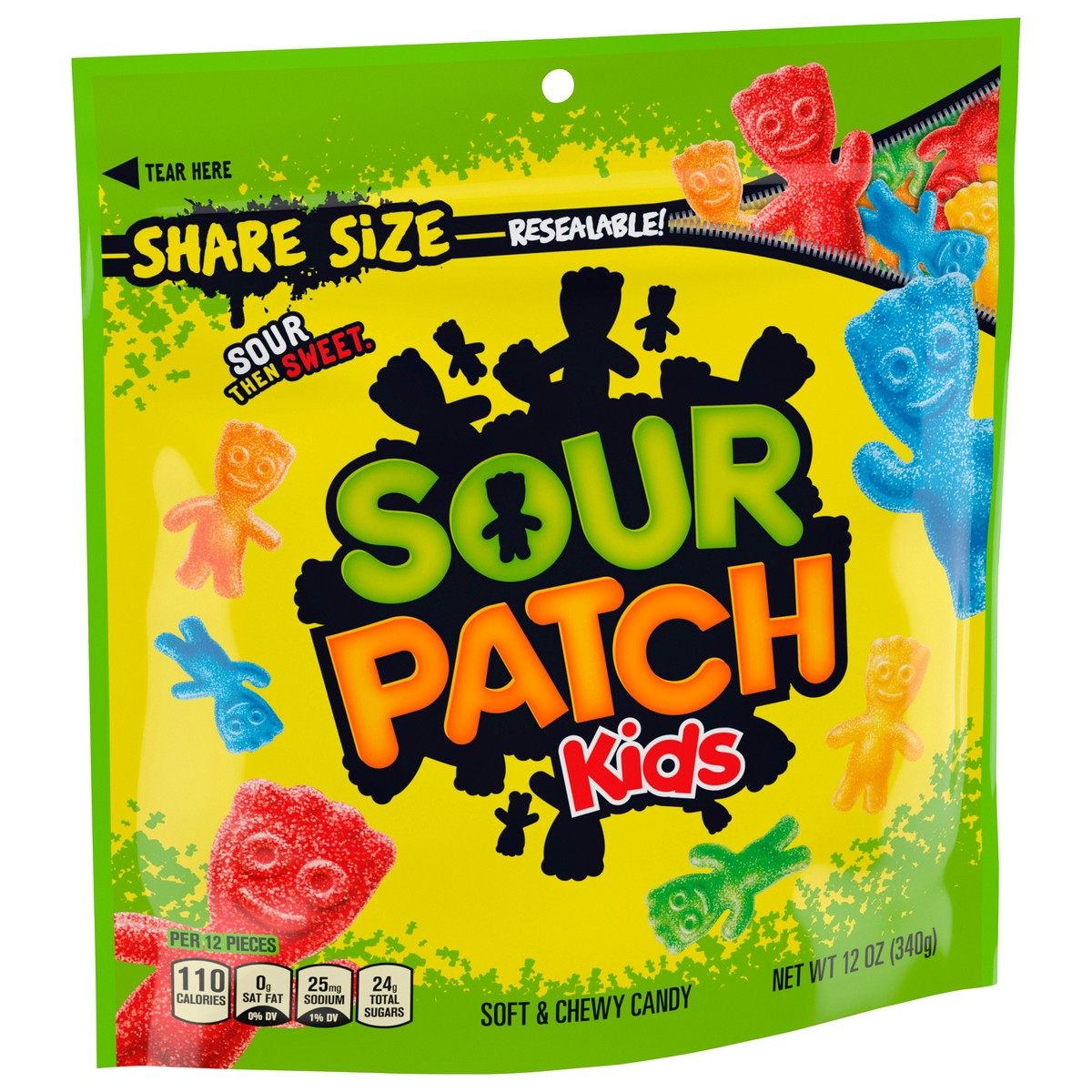 slide 4 of 9, SOUR PATCH KIDS Soft & Chewy Candy, Share Size, 12 oz, 12 oz