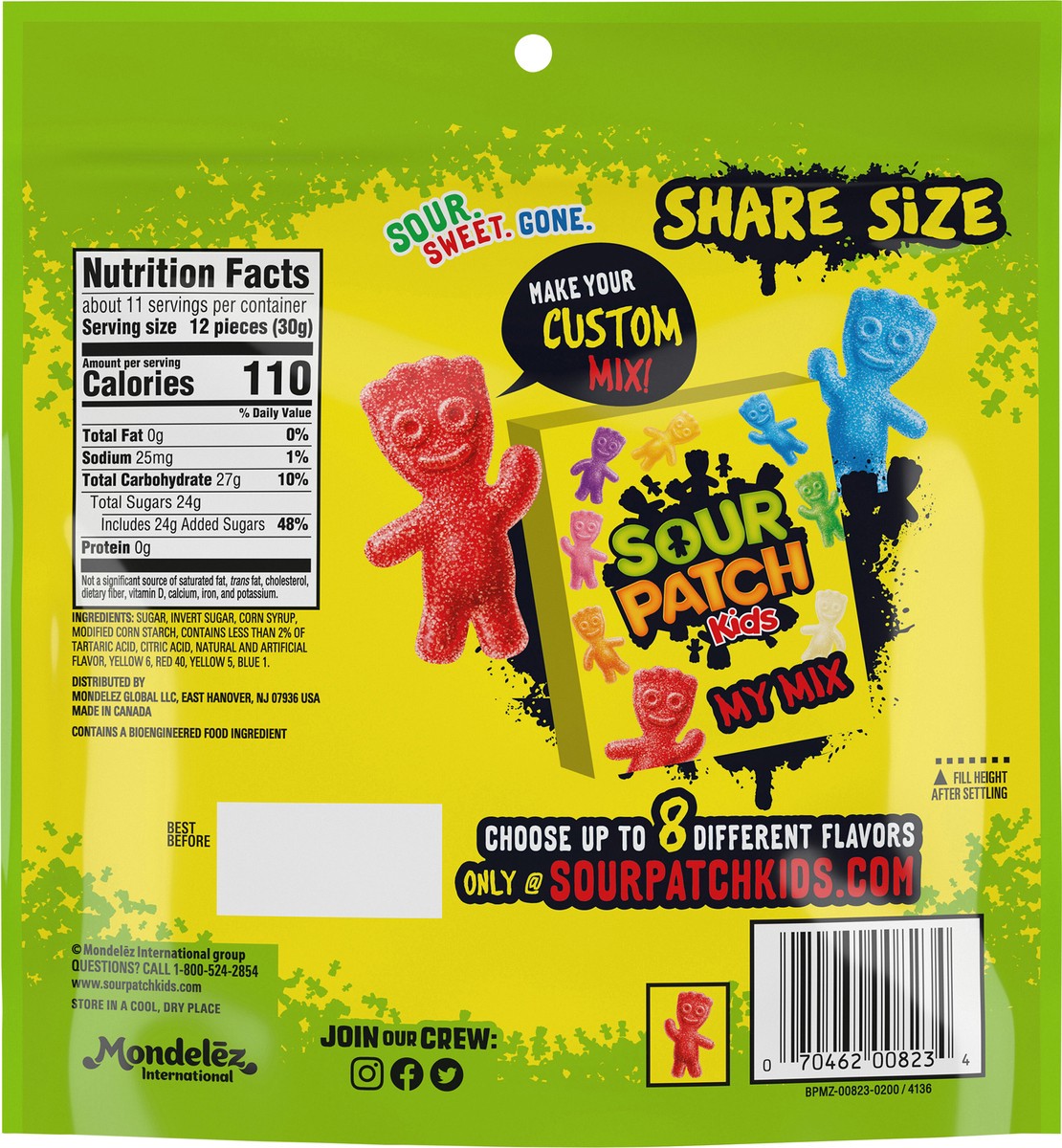 slide 2 of 9, SOUR PATCH KIDS Soft & Chewy Candy, Share Size, 12 oz, 12 oz