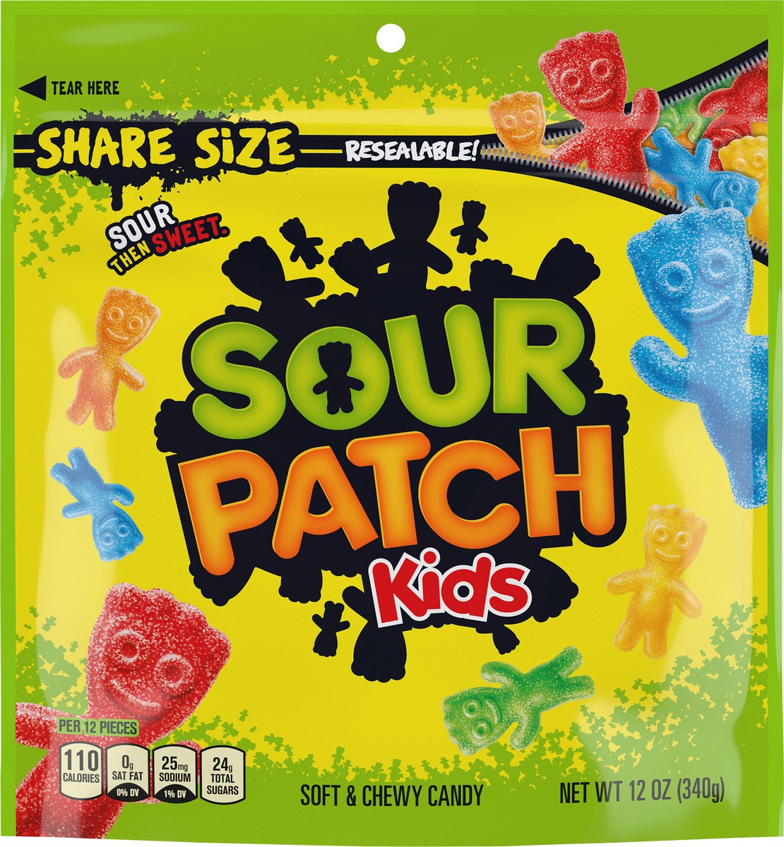 slide 9 of 9, SOUR PATCH KIDS Soft & Chewy Candy, Share Size, 12 oz, 12 oz