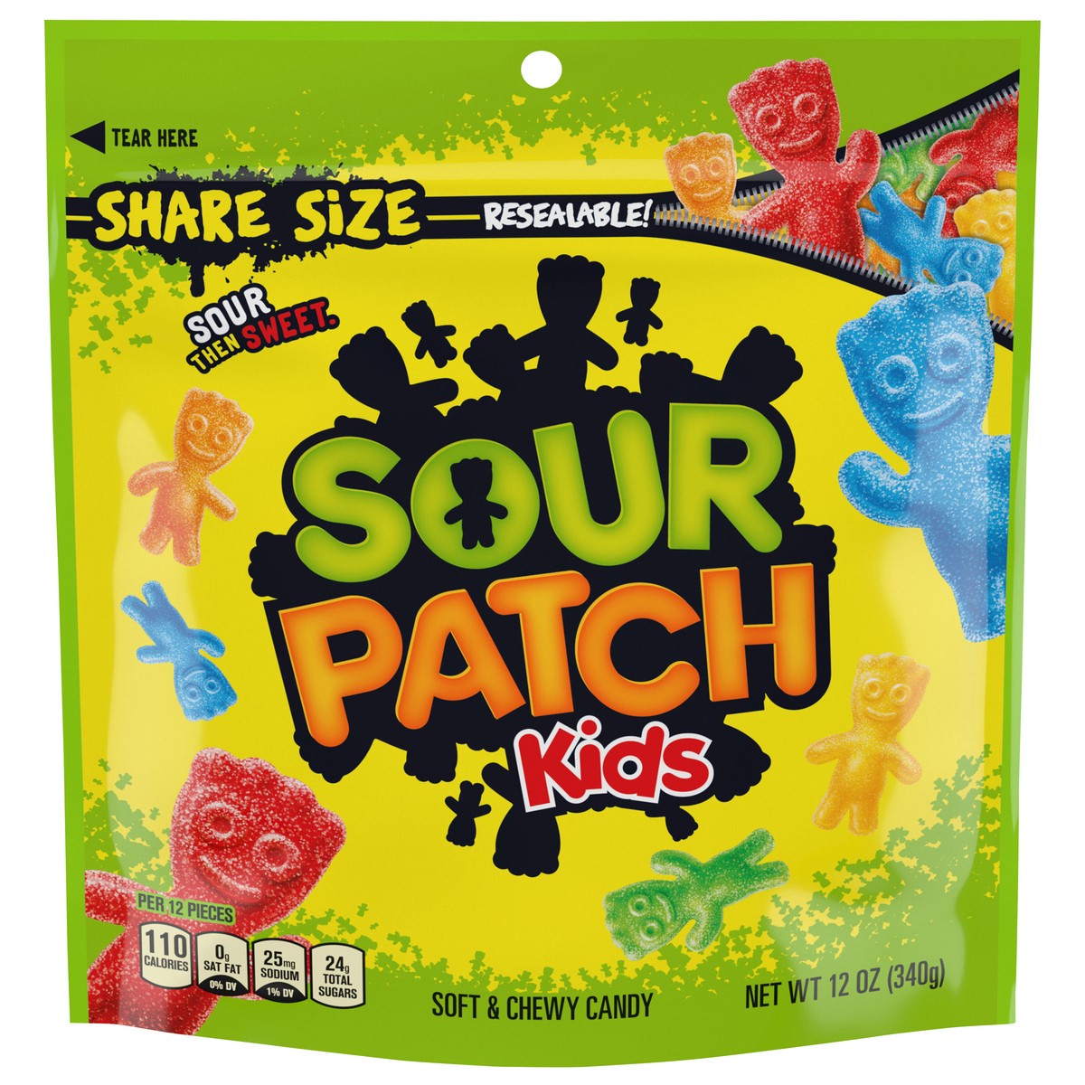 slide 1 of 9, SOUR PATCH KIDS Soft & Chewy Candy, Share Size, 12 oz, 12 oz