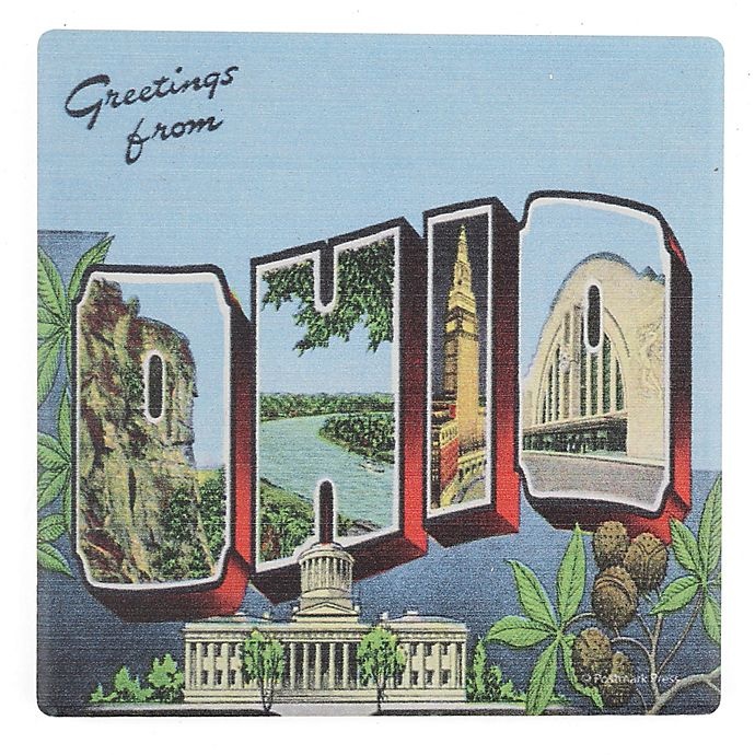 slide 1 of 1, Thirstystone Dolomite Greetings from Ohio Single Coaster, 1 ct