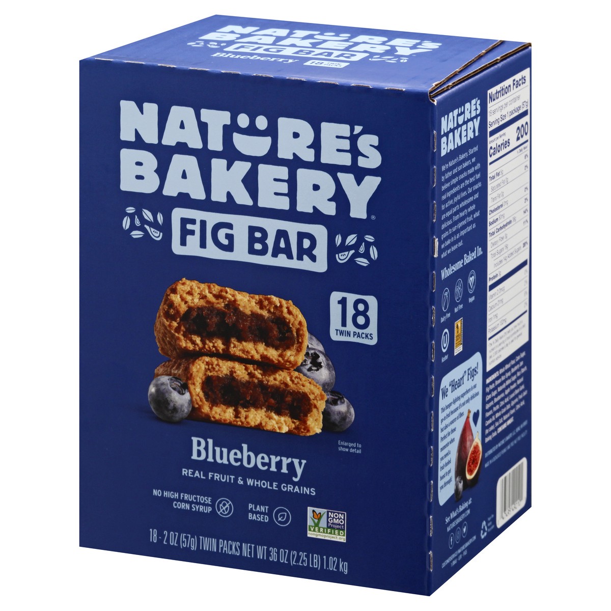 slide 3 of 9, Nature's Bakery Twin Packs Blueberry Fig Bar 18 ea, 36 oz