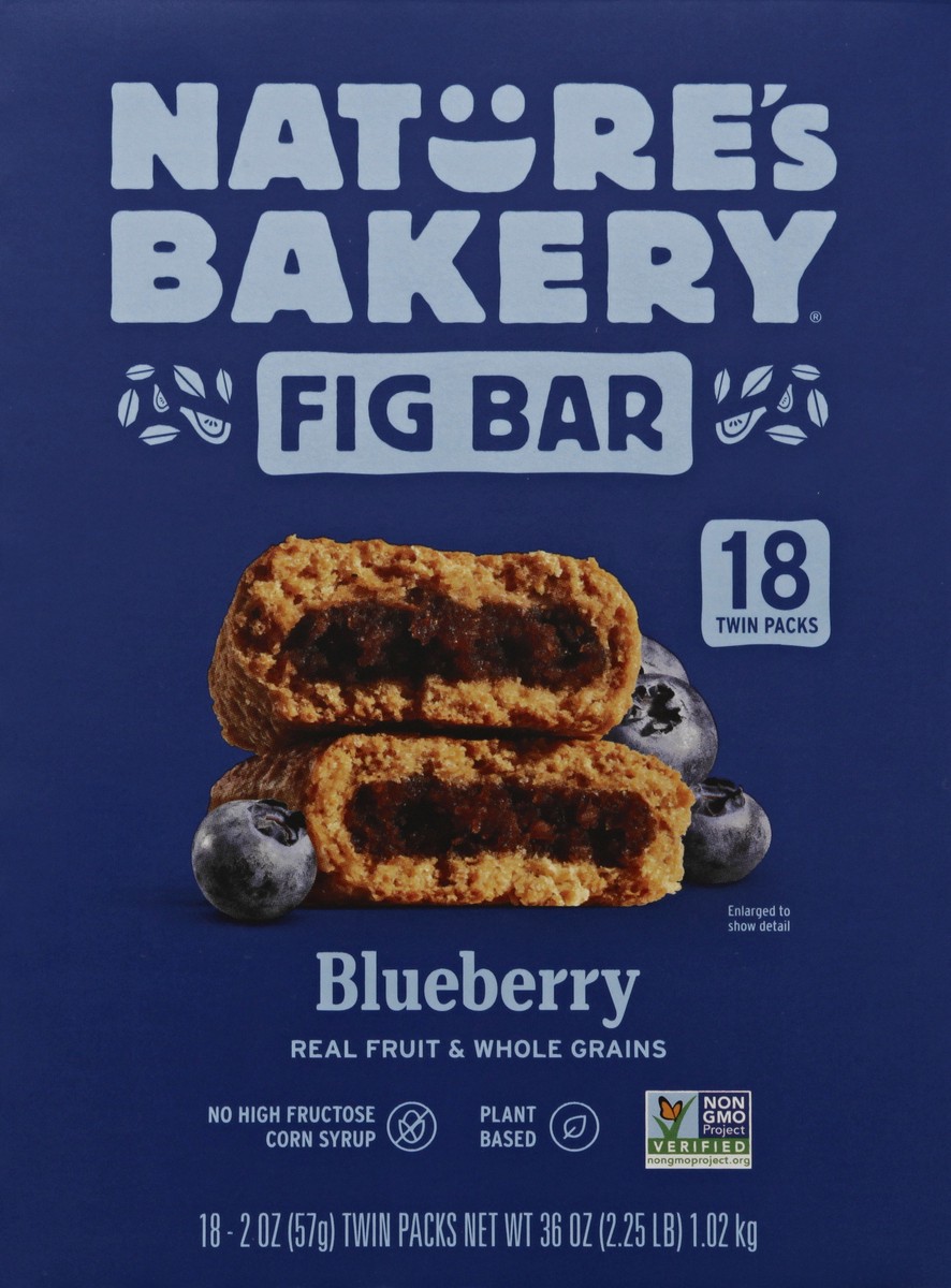slide 6 of 9, Nature's Bakery Twin Packs Blueberry Fig Bar 18 ea, 36 oz