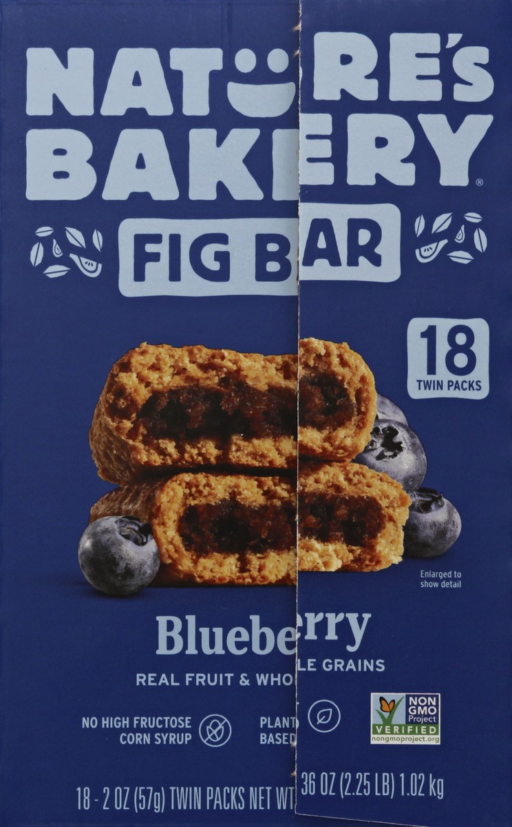 slide 7 of 9, Nature's Bakery Twin Packs Blueberry Fig Bar 18 ea, 36 oz