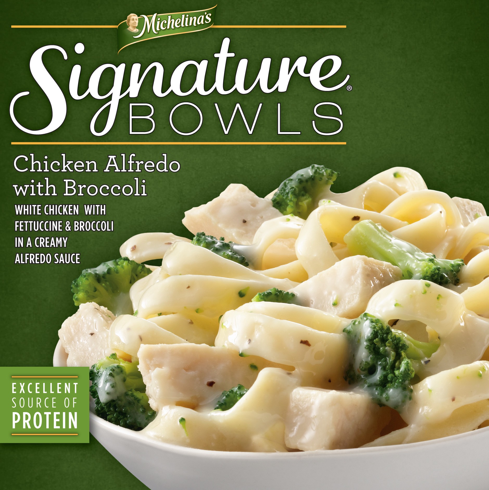 slide 1 of 2, Michelina's Bowls Chicken Alfredo w/Broccoli Bowl 11 Oz. (Frozen), 11 oz