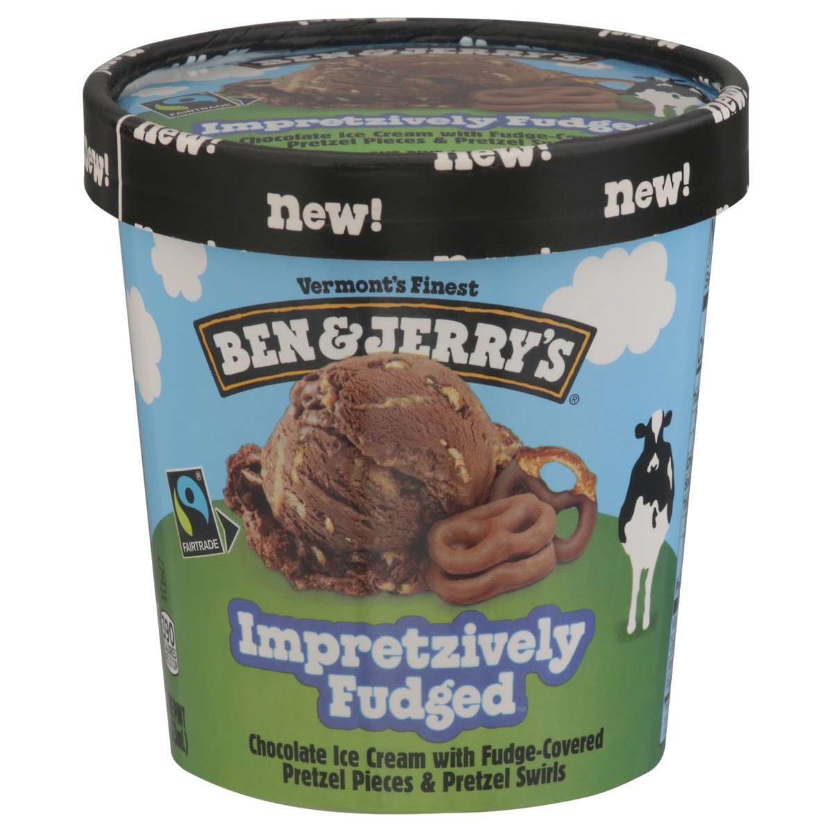 slide 1 of 13, Ben & Jerry's Impretzively Fudged Chocolate Ice Cream 1 pt, 1 pint
