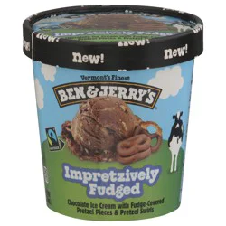 Ben & Jerry's Impretzively Fudged Chocolate Ice Cream 1 pt