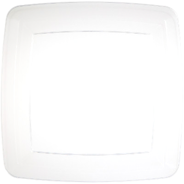 slide 1 of 1, TrendWare Clear Square Plate, 8 ct