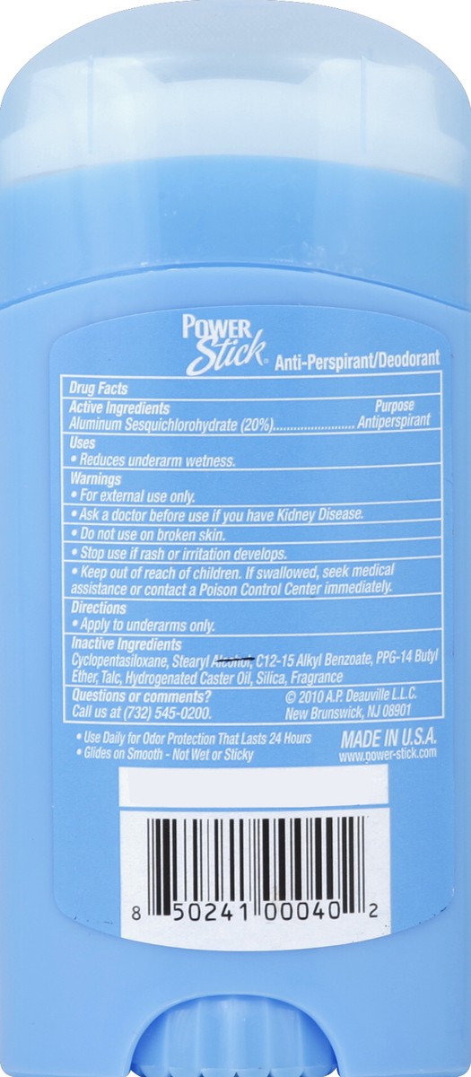 slide 3 of 3, Power Stick Powerstik Powder Fresh A/P Deodorant, 1.7 oz