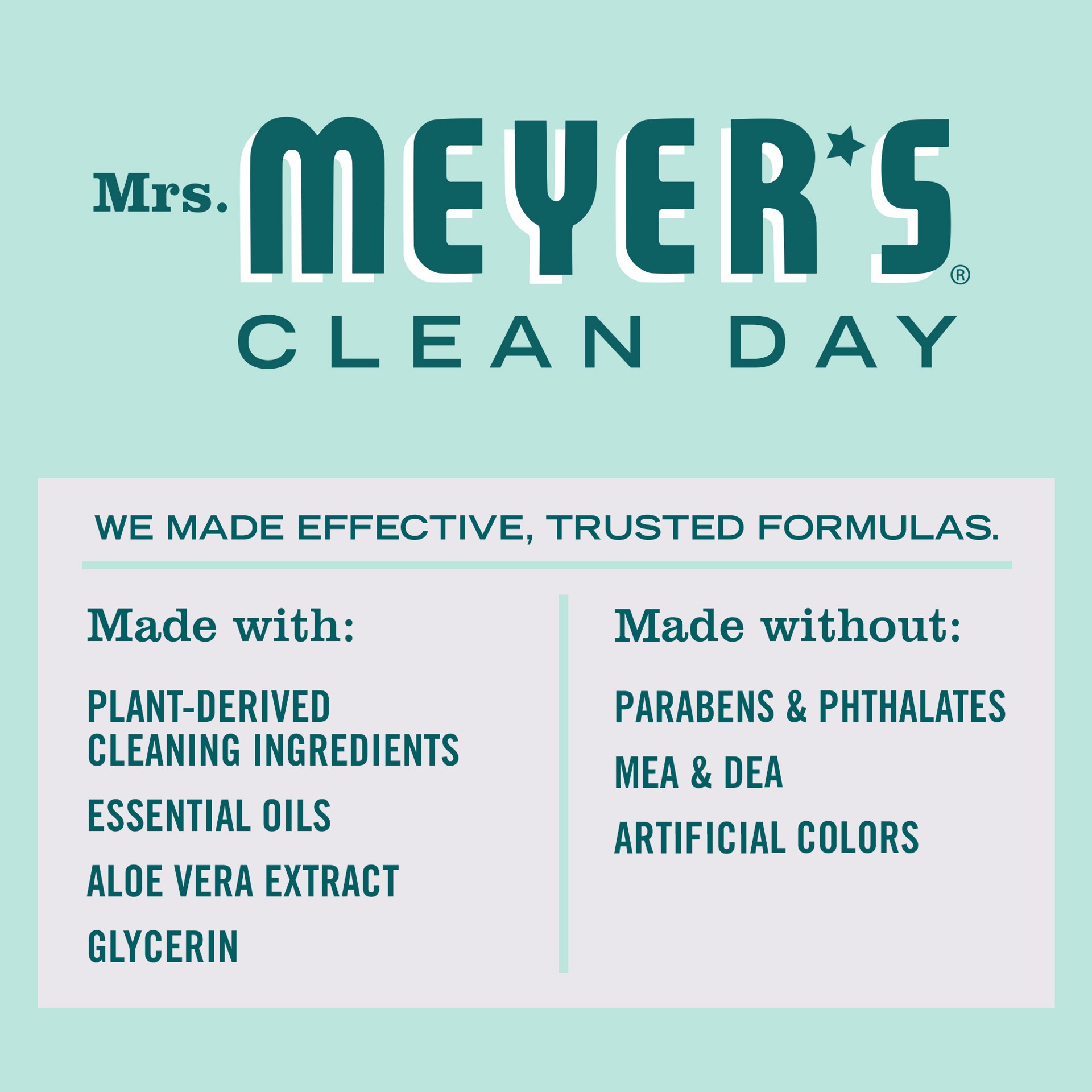 slide 5 of 9, Mrs. Meyer's Clean Day Liquid Dish Soap, Mint Scent, 16 Ounce Bottle, 16 fl oz