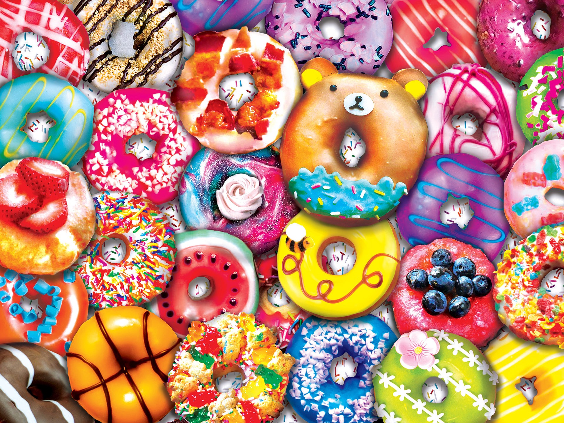 slide 6 of 6, Masterpieces Trendz - Donut Resist 300 Piece EZ Grip Puzzle, 1 ct