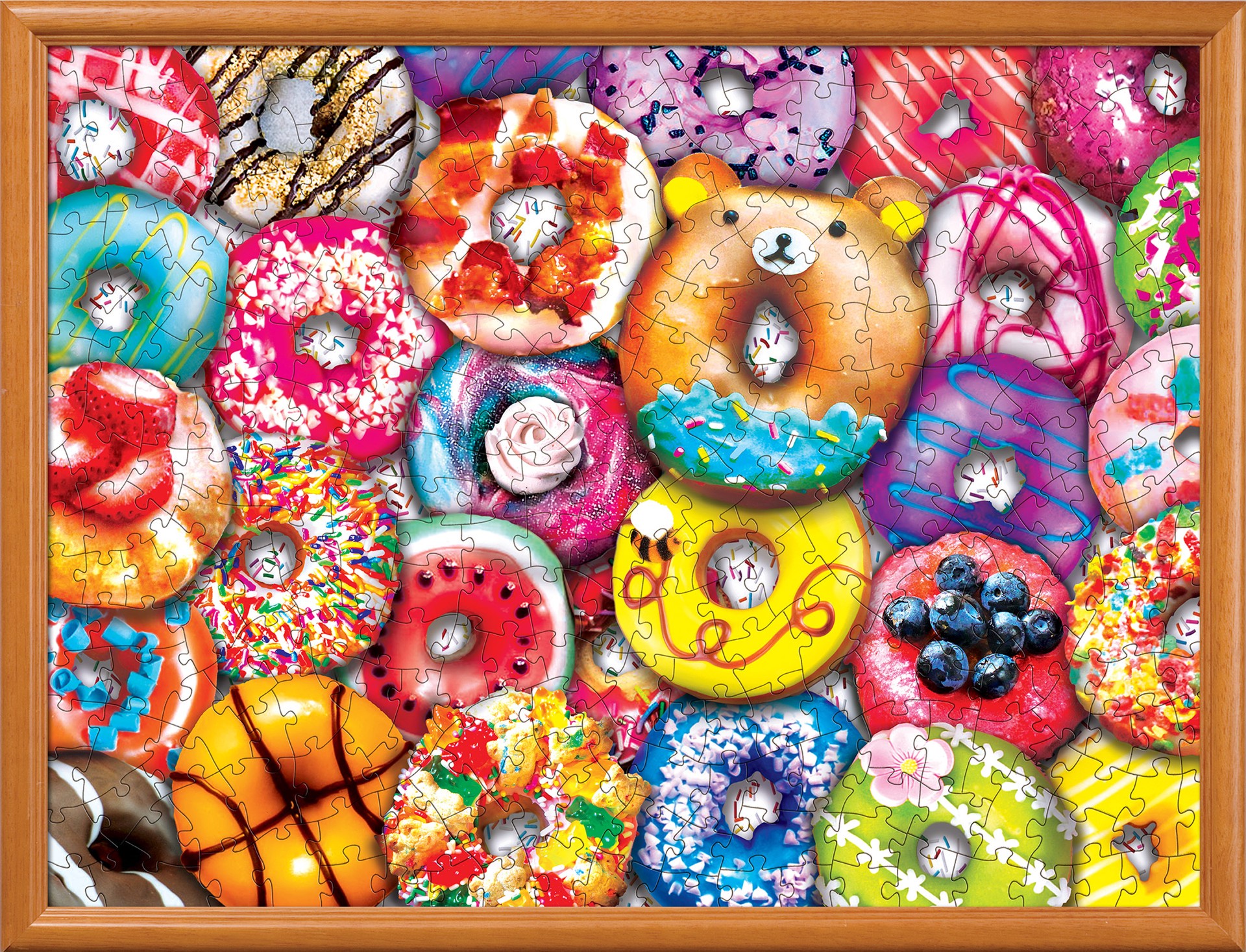 slide 3 of 6, Masterpieces Trendz - Donut Resist 300 Piece EZ Grip Puzzle, 1 ct