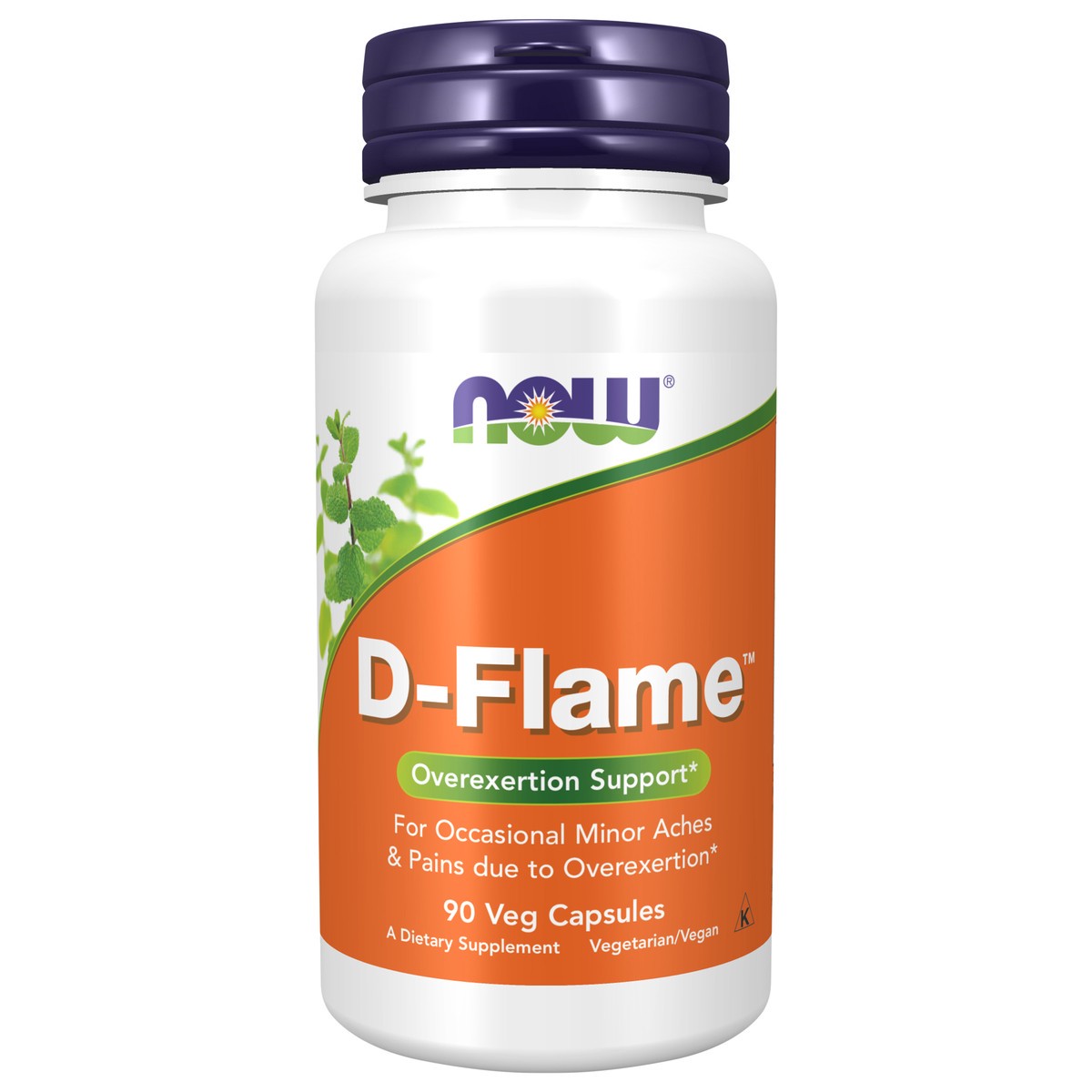slide 1 of 4, NOW D-Flame™ - 90 Veg Capsules, 90 ct