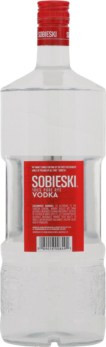 slide 5 of 9, Sobieski 100% Pure Rye Vodka 1.75 l, 1.75 liter