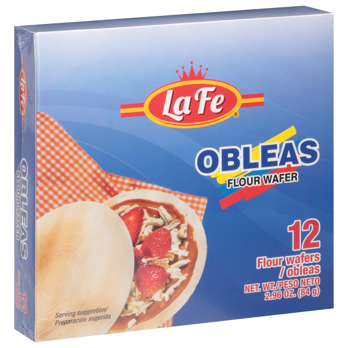 slide 5 of 13, La Fe Obleas Flour Wafer 12 ea, 12 ct