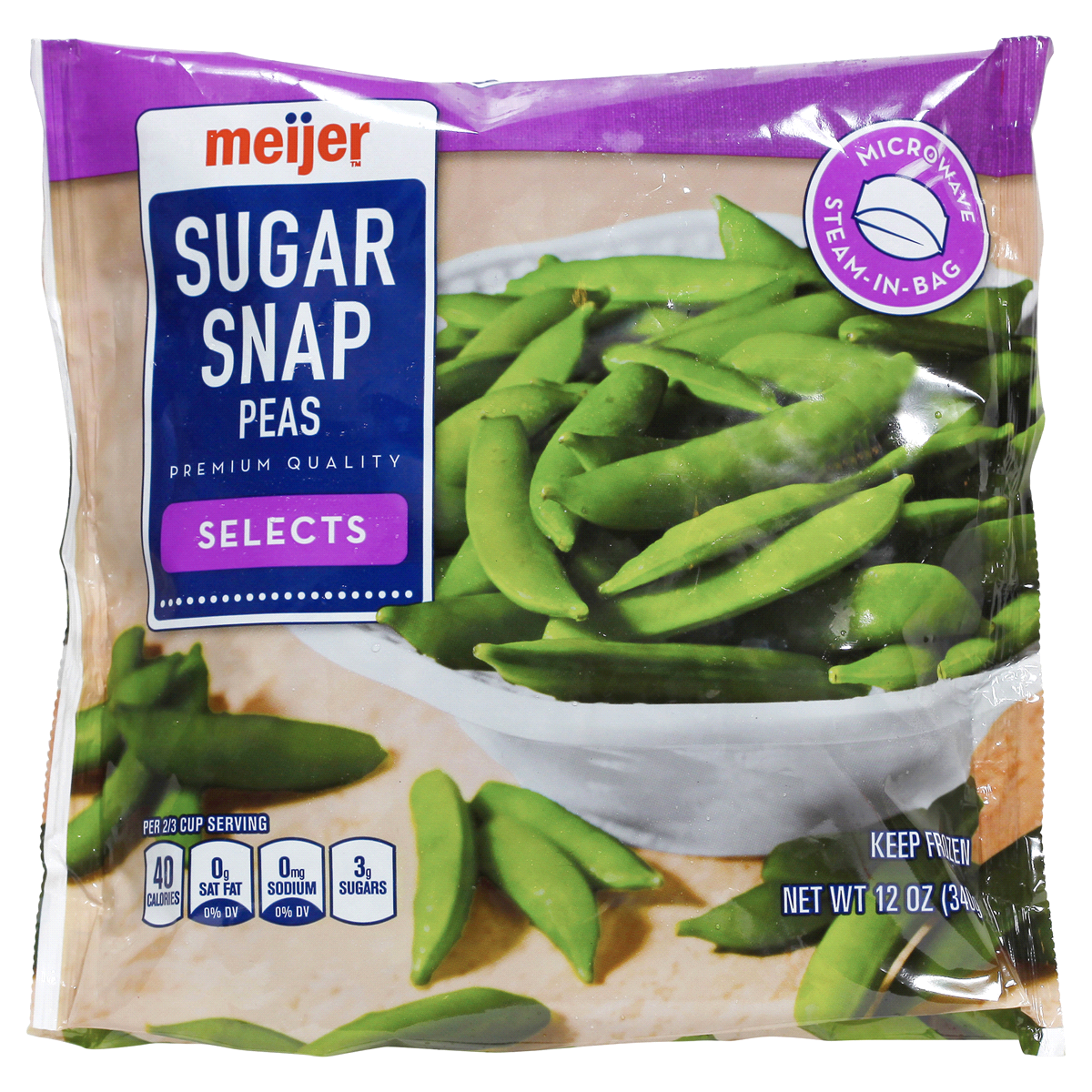 slide 1 of 2, Meijer Sugar Snap Peas, 12 oz