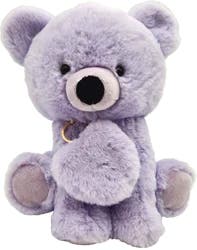 Holiday Home 10-Inch Plush Bear with Keychain - Purple