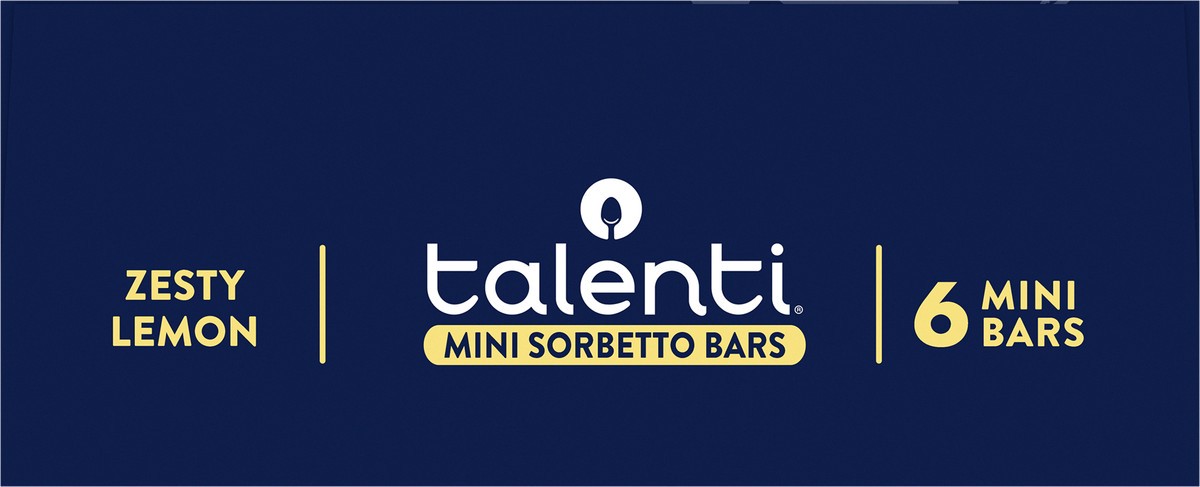 slide 13 of 14, Talenti Mini Sorbetto Fruit Bars Zesty Lemon, 6 ct