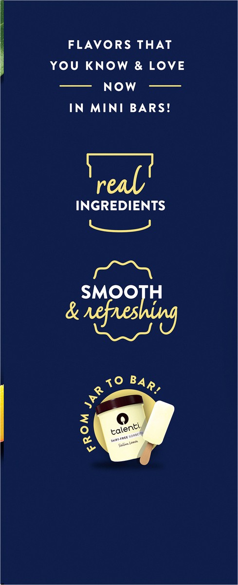 slide 9 of 14, Talenti Mini Sorbetto Fruit Bars Zesty Lemon, 6 ct