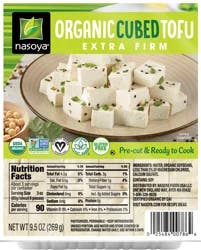 Nasoya Organic Cubed Extra Firm Tofu, 9.5 oz