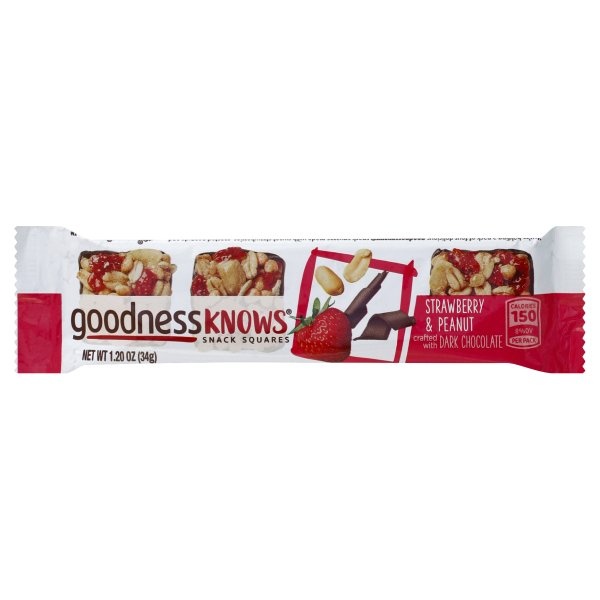 slide 1 of 1, goodnessKNOWS Snack Squares 1.2 oz, 1 ct