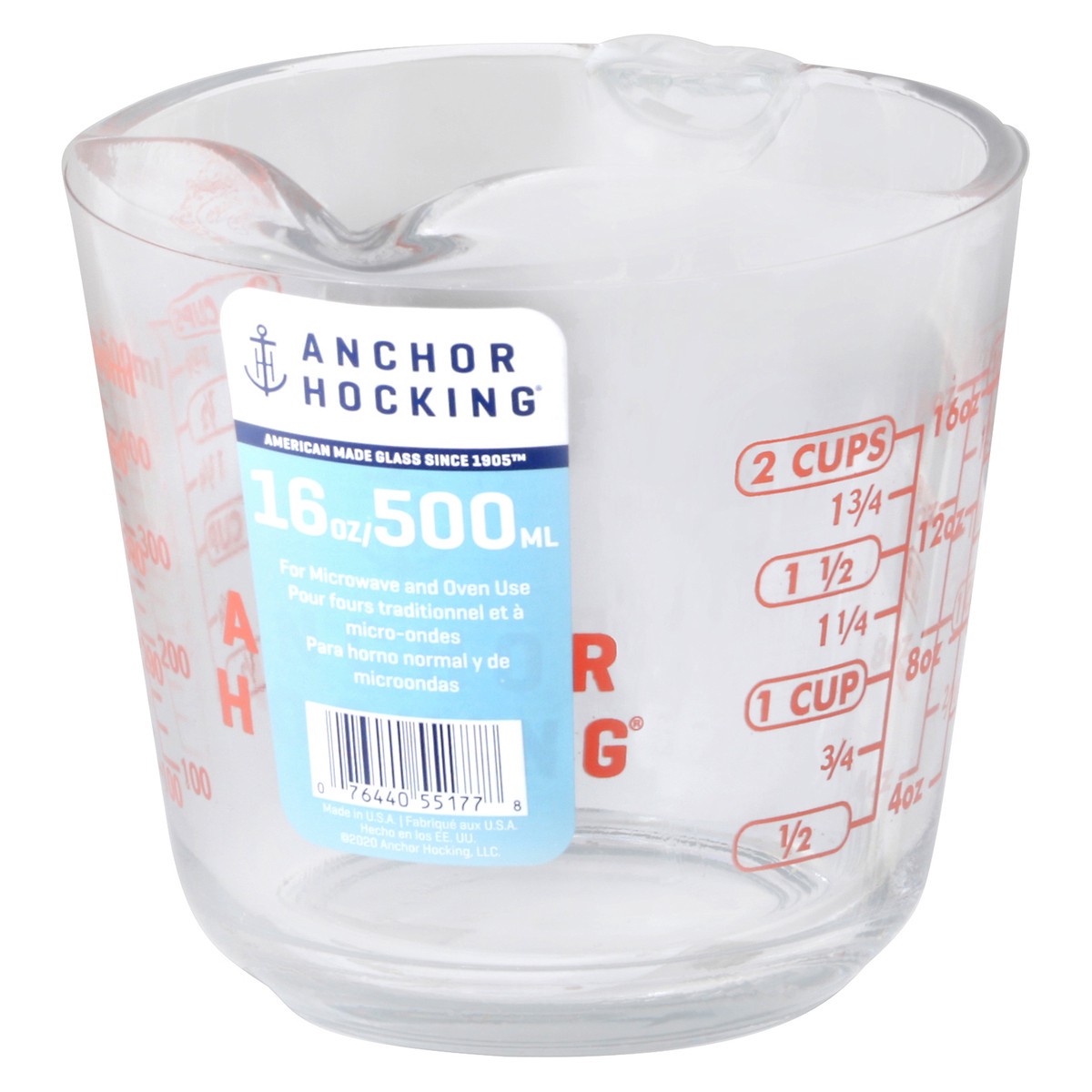 slide 2 of 12, Anchor Hocking 16 oz Measuring Cup 1 Each, 1 ct