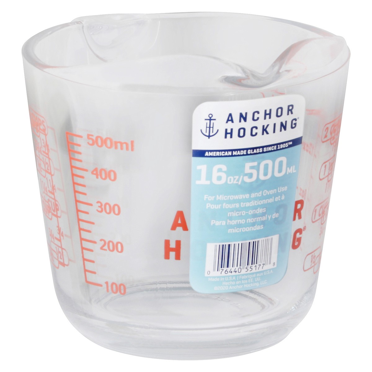 slide 6 of 12, Anchor Hocking 16 oz Measuring Cup 1 Each, 1 ct
