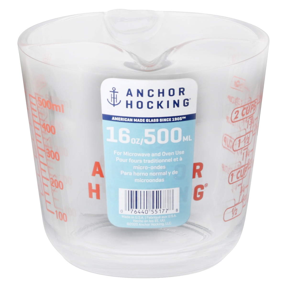 slide 1 of 2, Anchor Hocking 16 oz Measuring Cup 1 ea, 1 ct