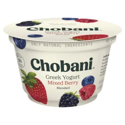 Chobani Low-Fat Blended Greek Yogurt, Mixed Berry