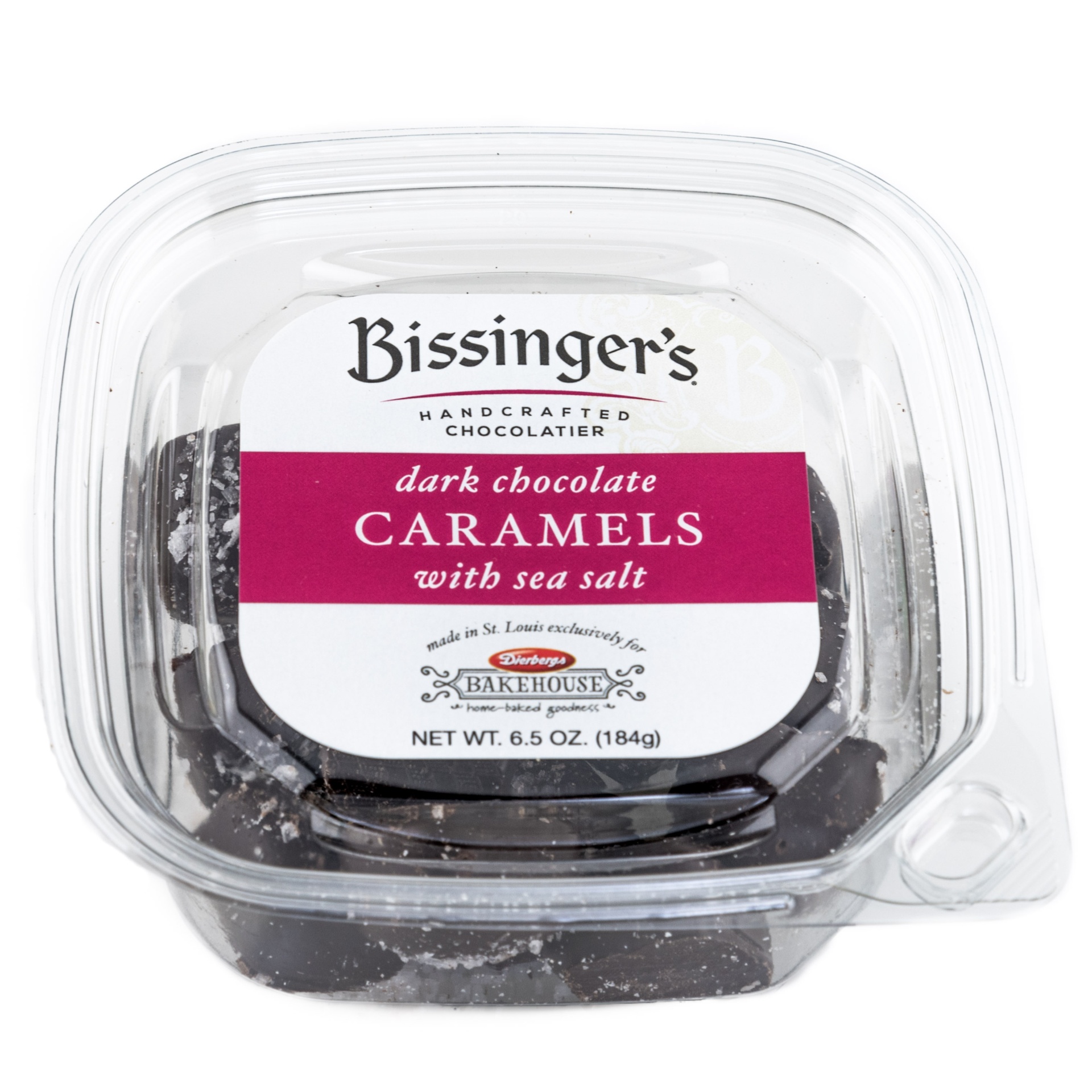 slide 1 of 1, Bissinger's Dark Chocolate Salt Caramels, 6.5 oz
