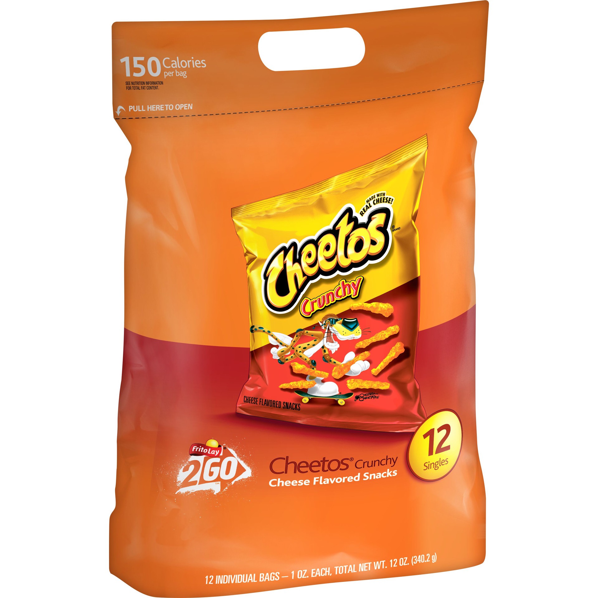 slide 1 of 1, Cheetos Crunchy Cheese Flavored Snacks 1 Oz 12 Count, 12 ct