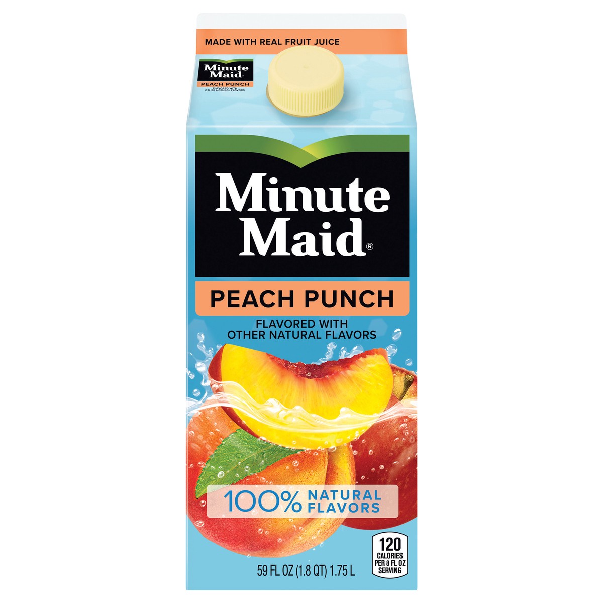 slide 1 of 1, Minute Maid Premium Peach, Fruit Juice Drink, 59 fl oz, 