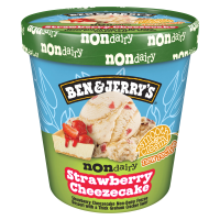 slide 3 of 17, Ben & Jerry's Strawberry Cheezecake Frozen Dessert Non-Dairy, 1 pint