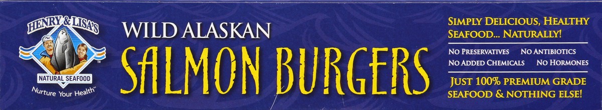 slide 2 of 4, Henry & Lisa's Wild Alaskan Salmon Burgers, 12.8 oz