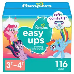 Pampers Easy Ups Girls' My Little Pony Disposable Training Underwear - 3T-4T - 116ct