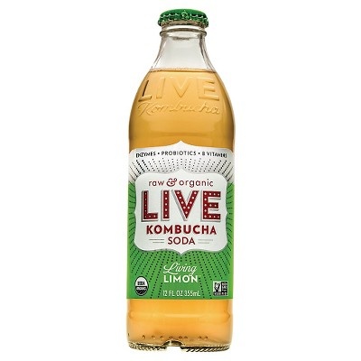 slide 1 of 1, Live Soda Kombucha Living Limon - 12 oz, 12 oz