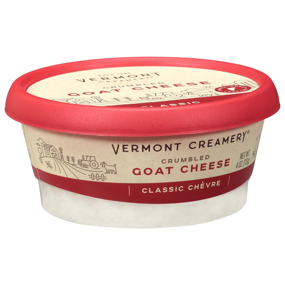 slide 14 of 14, Vermont Creamery Crumbled Classic Chevre Goat Cheese 4 oz, 4 oz
