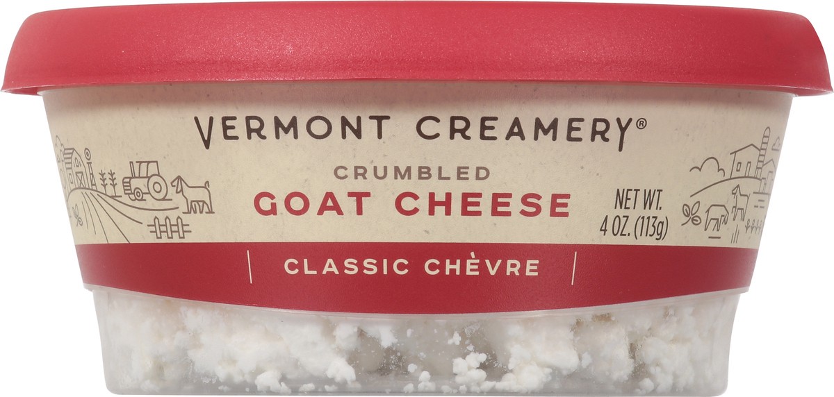 slide 6 of 14, Vermont Creamery Crumbled Classic Chevre Goat Cheese 4 oz, 4 oz