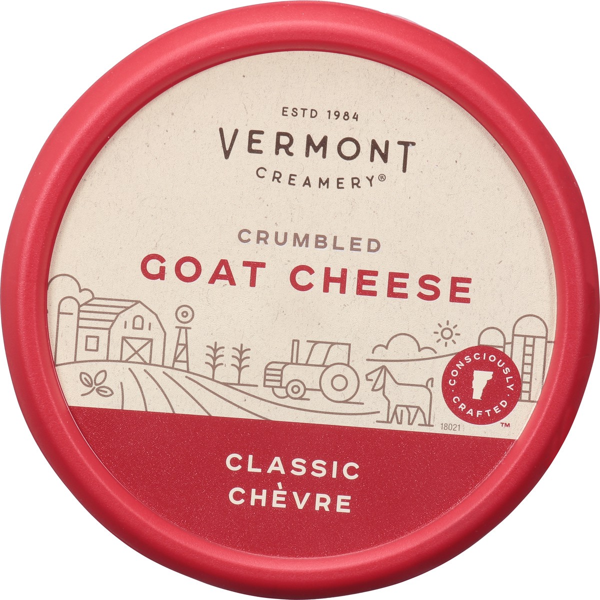 slide 11 of 14, Vermont Creamery Crumbled Classic Chevre Goat Cheese 4 oz, 4 oz