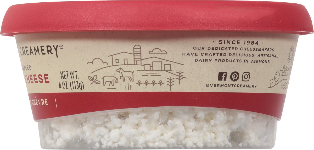 slide 12 of 14, Vermont Creamery Crumbled Classic Chevre Goat Cheese 4 oz, 4 oz