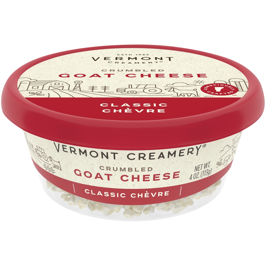 slide 1 of 8, Vermont Creamery Goat Cheese Crumbles Classic Chevre - 4 Oz, 4 oz