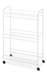 Whitmor Slim Household Utility Cart - White