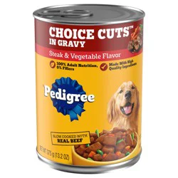 Pedigree Choice Cuts in Gravy Steak & Vegetable Flavor Food for Dogs 13.2 oz