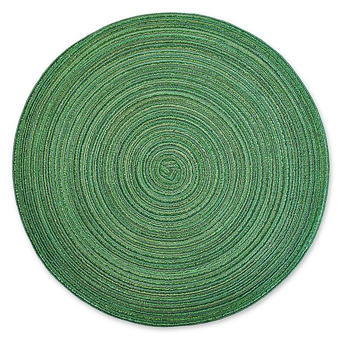 slide 1 of 1, Design Imports Variegated Placemats - Green, 6 ct