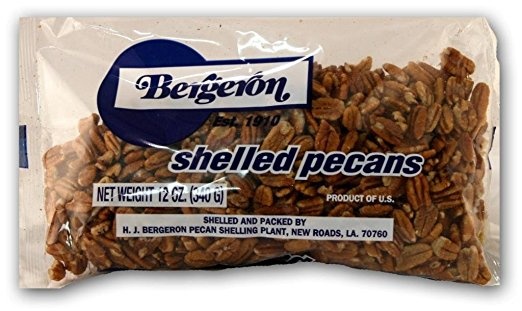 slide 1 of 1, Bergeron Pecan Halves, 12 oz
