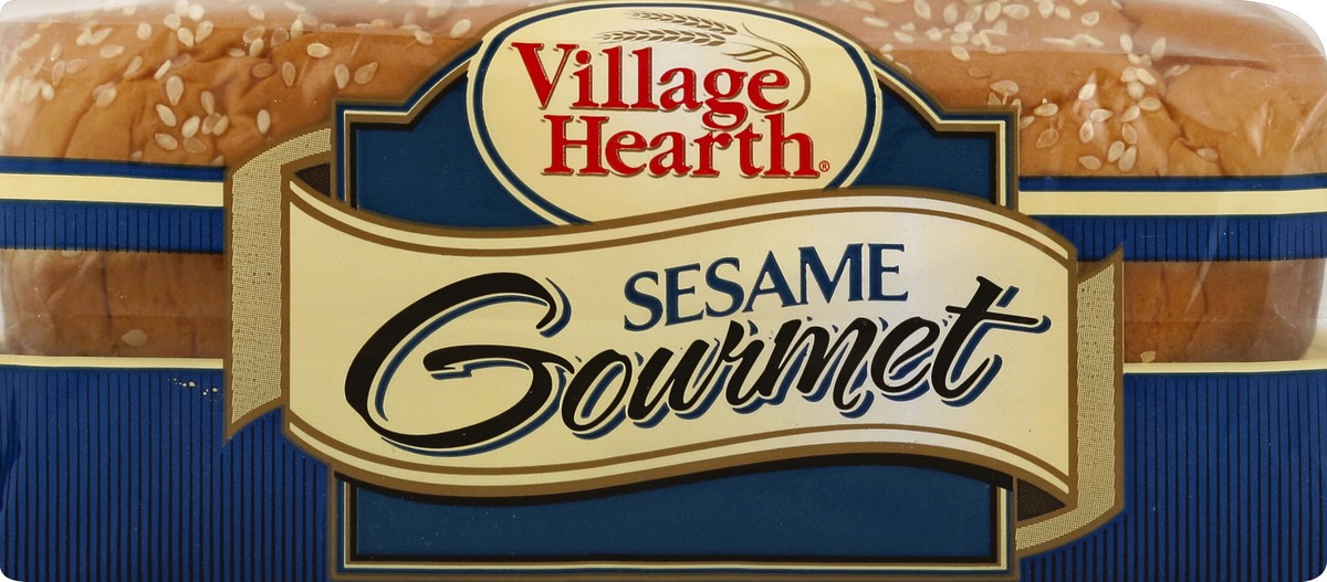 slide 3 of 5, Village Hearth Sliced Gourmet Sesame Buns 8 ea, 8 ct