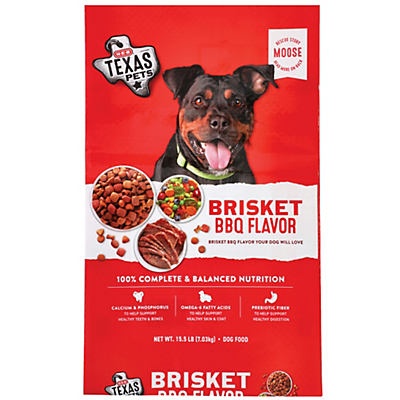 slide 1 of 1, H-E-B Texas Pets Brisket BBQ Flavor Dry Dog Food, 15.5 lb