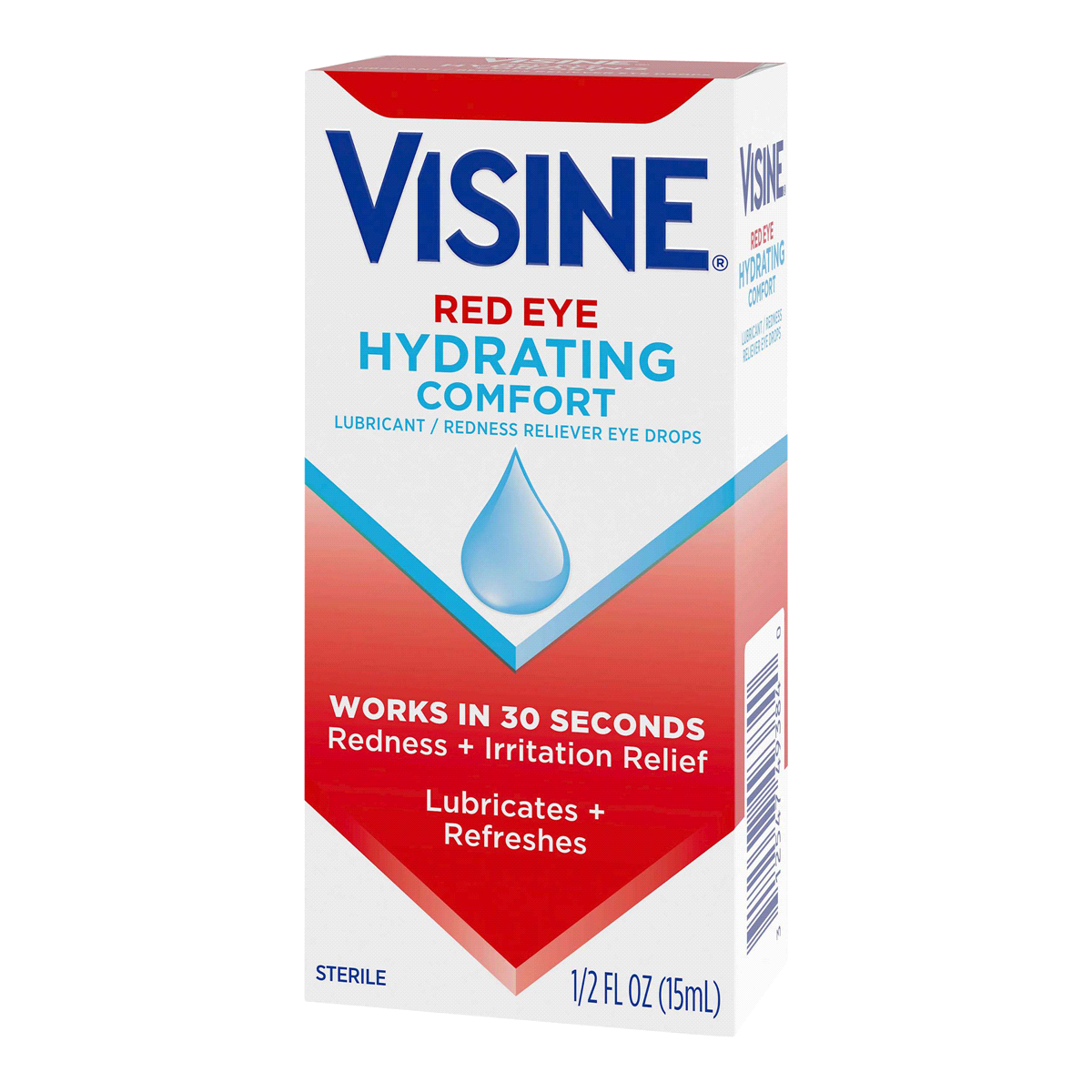 slide 1 of 1, Visine Lubricant Redness Reliever Eye Drops, 0.65 fl oz