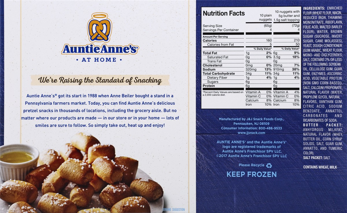 slide 4 of 10, Auntie Anne's Classic Pretzel Nuggets 4 ea, 3 pk; 8 ct