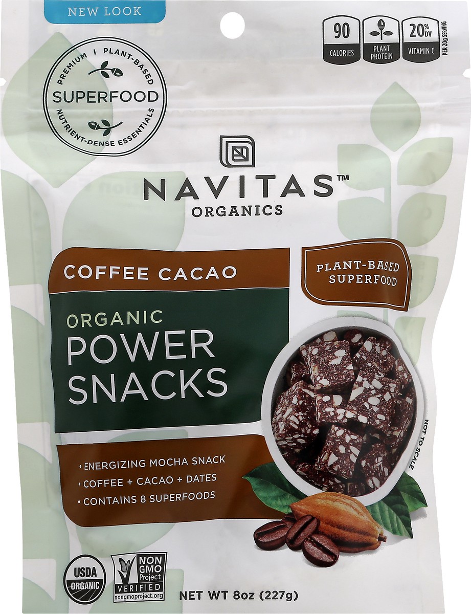 slide 4 of 13, Navitas Organic Coffee Cacao Power Snacks 8 oz, 8 oz